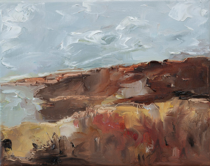 "Against Which the Waves Continually Break" Original Painting