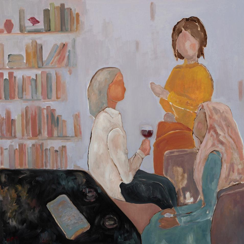 "Book Club" Canvas Print - Mary James Ketch Studio