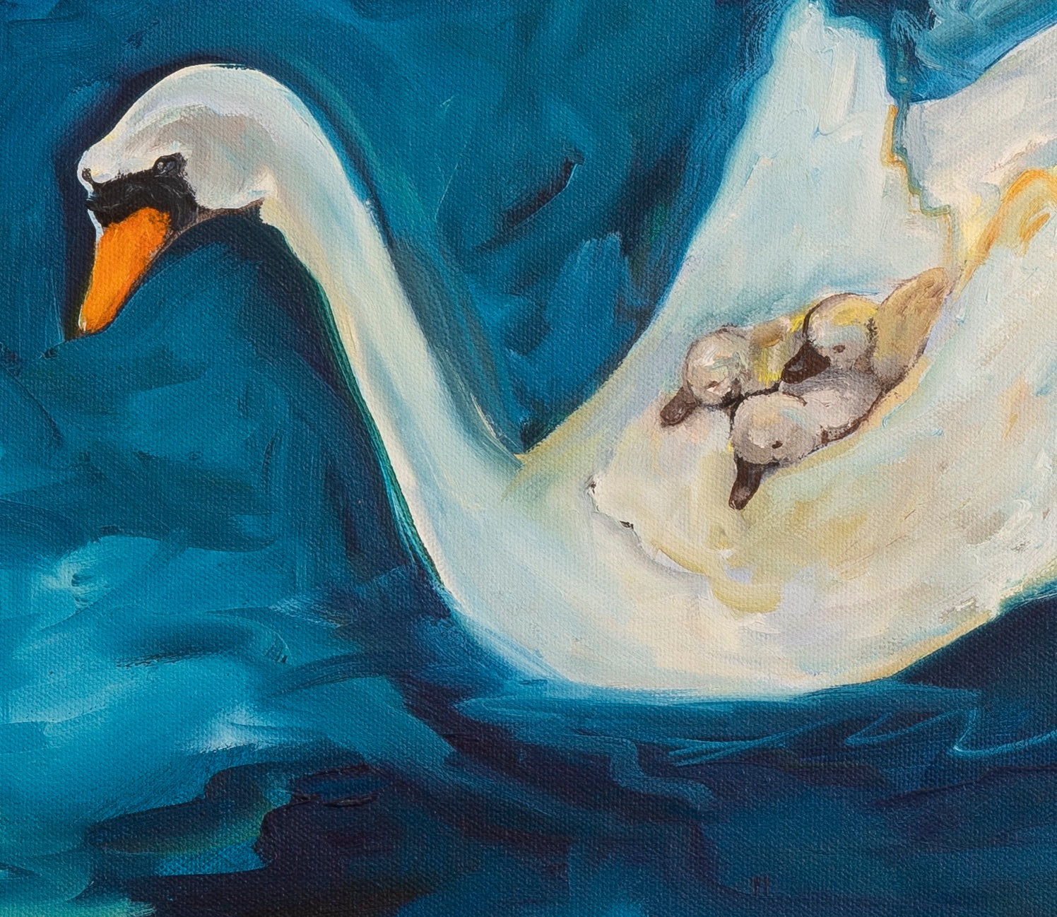 "Three Swans" Original Painting